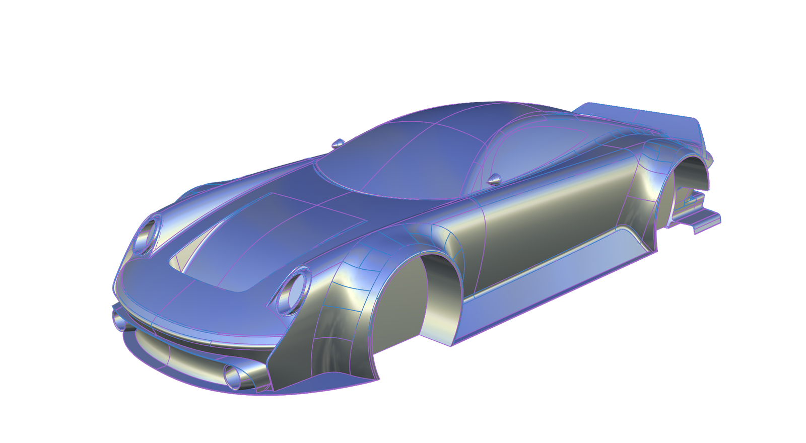Alias surface model, shader pass