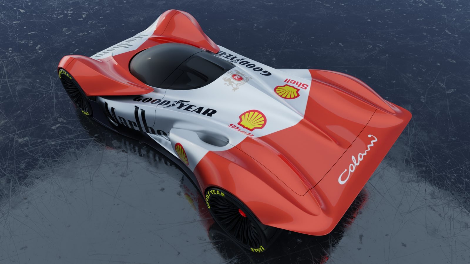 Marlboro livery, front three-quarter