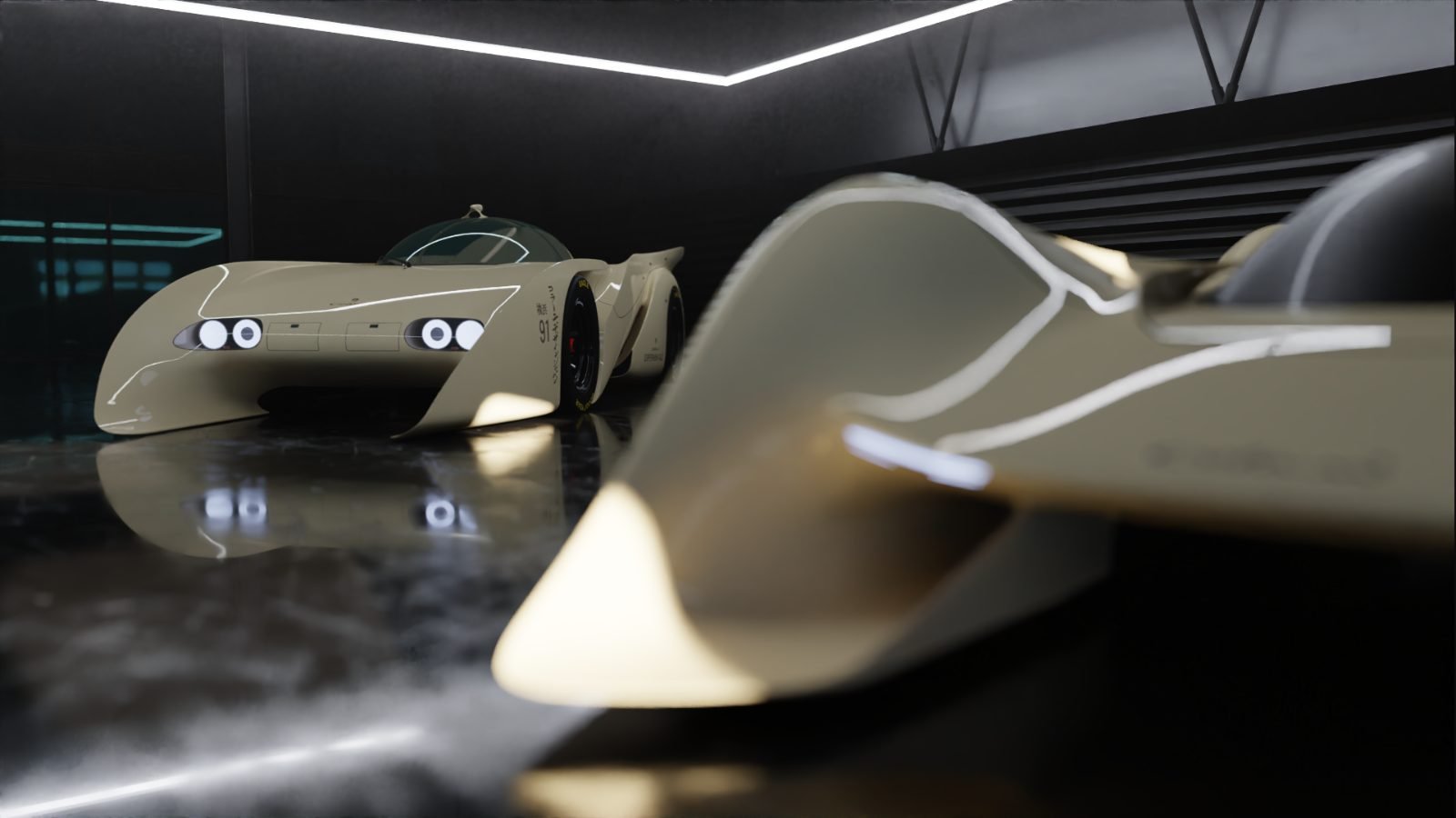 The original prototype and the base car, side by side