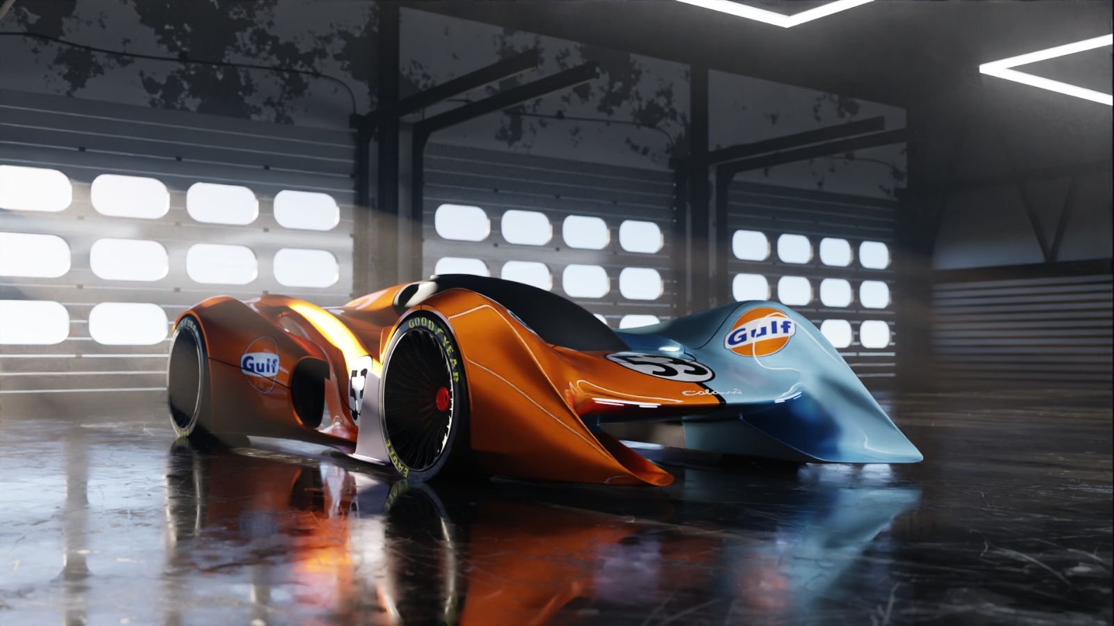 Gulf split livery, render 1