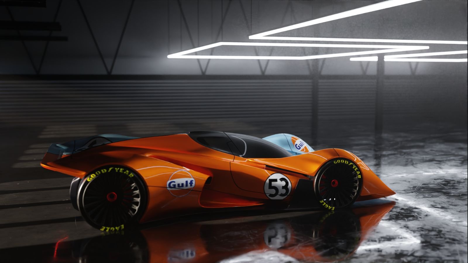 Gulf split livery, render 2