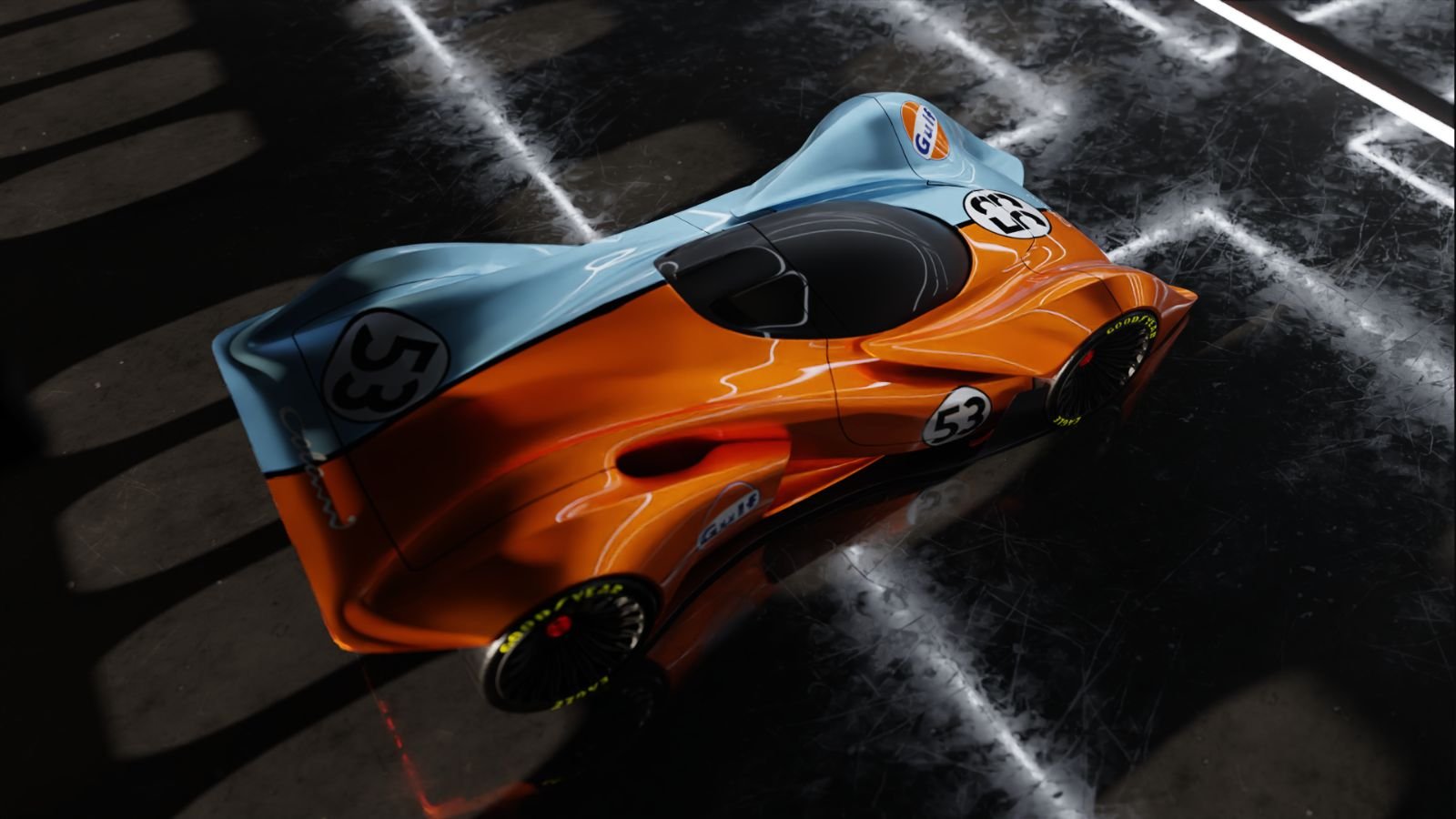Gulf split livery, render 6