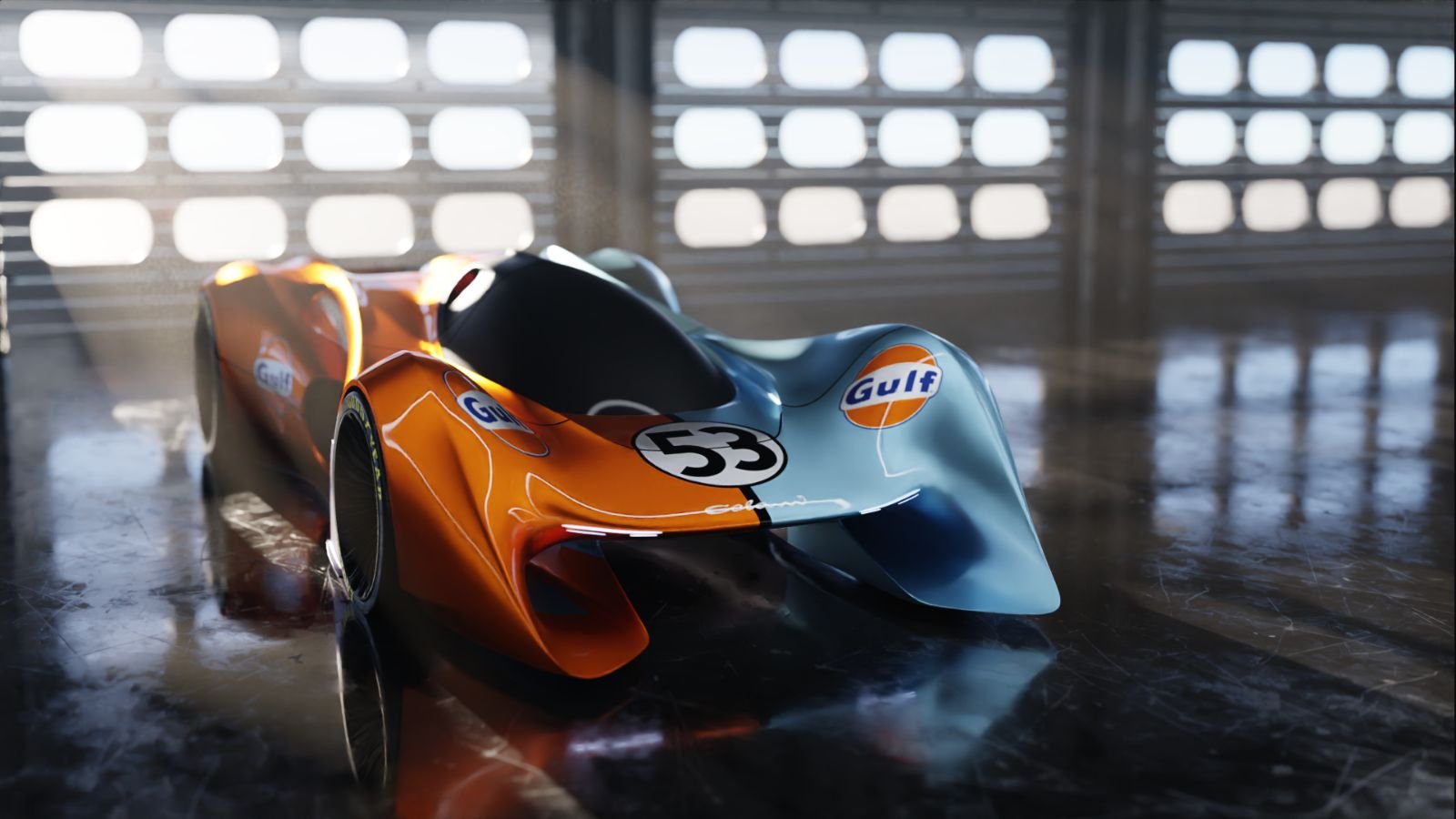 Gulf split livery, render 7
