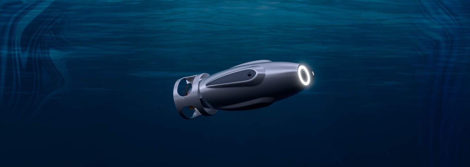 Submarine drone, underwater