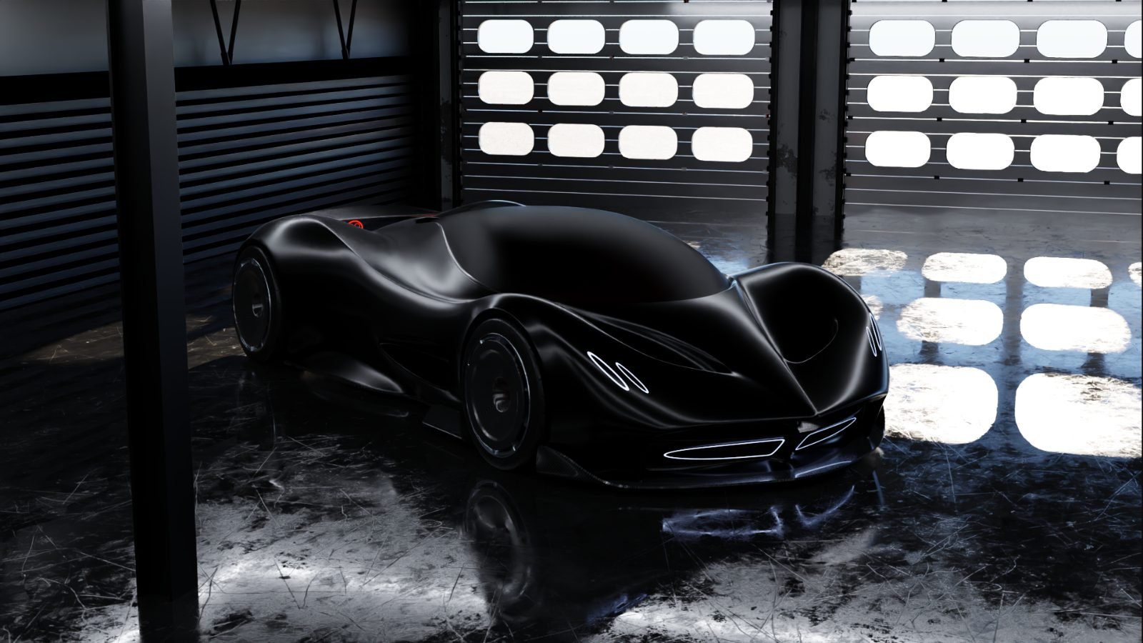 Pagani surface study, front in the garage