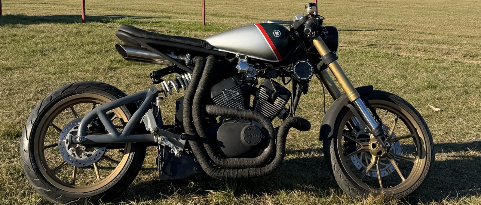 The finished Virago cafe racer